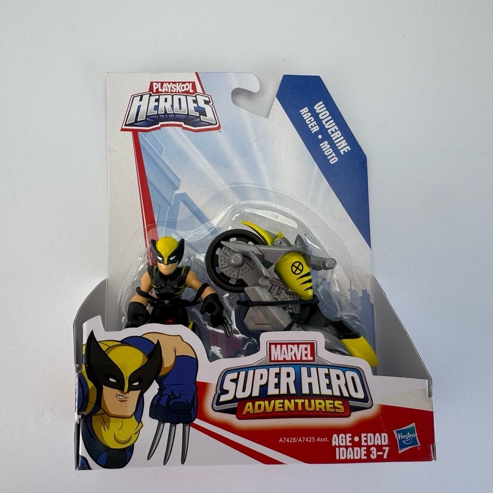 Playskool Heroes Marvel Super Hero Adventures Wolverine Figure with Claw Racer